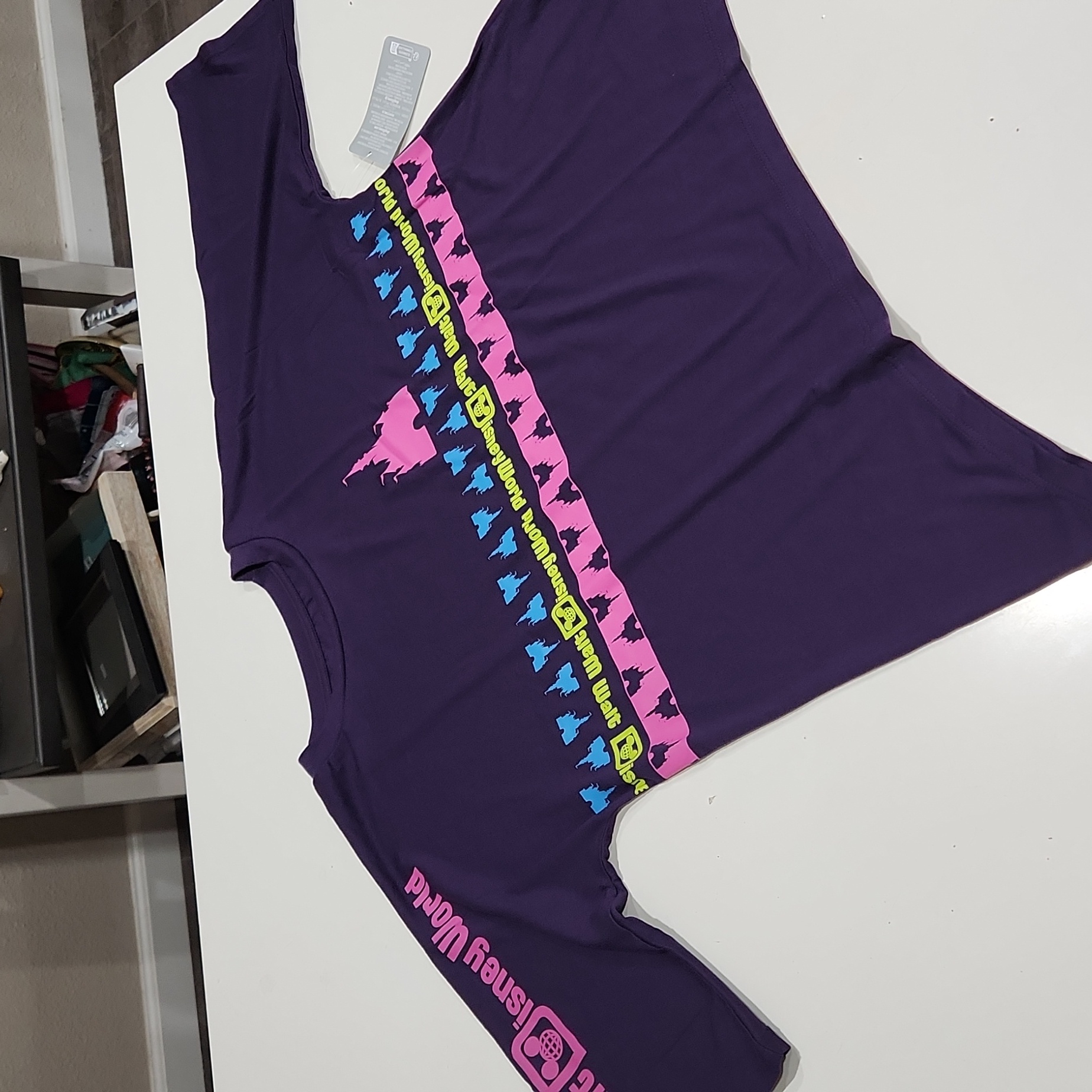 Nwt Disney World Stretchy Shirt